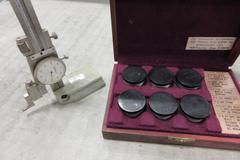 Misc Inspection: Haimer Centro 3D taster, B&S 2-1/2" x 5" Mag Chuck, Mold Finish Comparison Kit, 6" Height Gage, Torque Driver and More