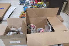 Huge Lot of Hand Tools with Aluminum Frame Bench: Drivers, Pliers, Knives, Brushes, Allen Wrenches, Snips & More