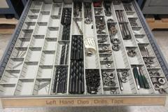 Stanley Vidmar 17-Drawer Cabinet Packed with Drills, Taps, Dies, Metric Drills, Metric Taps and MORE