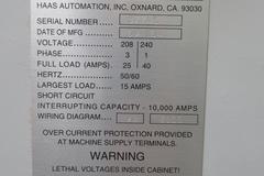 Haas TM-1 Toolroom Mill with 10 Station Tool Changer, CT-40 4000 RPM Spindle,  SUPER LOW HOURS!