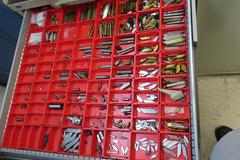 Machines Used | Lista Workbench Tool Cabinet and Contents: Drills ...