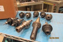 CAT40 Taper Tool Holders (10), (1) ER-20 Collet, (9) Endmill 