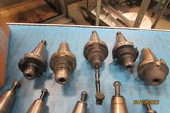 CAT40 Taper Tool Holders (10), (1) ER-20 Collet, (9) Endmill 