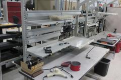 Power Adjustable Work Bench with Power Supply, Light and More