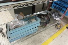Rolling Wire Cart with Misc Contents