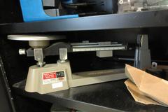 2-Door Metal Cabinet with Multi-Drawer Organizer and Contents of Small Parts, Work Holding, Triple Beam Balance and More