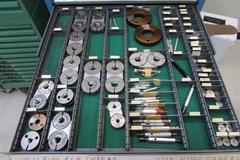 Vidmar Tool Cabinet wih Many Thread Gauges