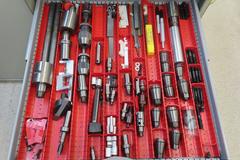 Machines Used | Lista Workbench Tool Cabinet and Contents: Drills ...