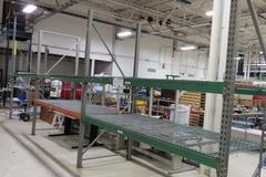 Machines Used | (3) Sections of Teardrop Pallet Racking Consisting of ...