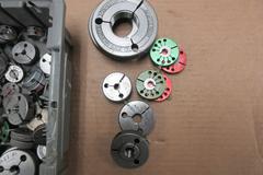 Go-No-Go OD Thread Gages, Various Sizes and Pitches, Mostly Paired Together