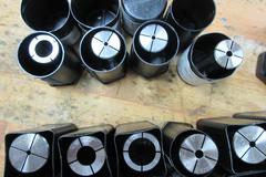 HS Series Hydraulic Chuck Collets: (7) HS25, (4) HS20 and (2) HS3/4"