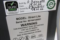 Videojet Xtract Lite Fume Extractor for CO2, Fiber, or UV Laser Marking Systems, Exhuast Tubing and Electrical Connections, New Unused.