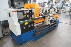 Summit 16" x 60" Geared Head Engine Lathe with Newall 2-Axis Digital Readout, 3-Jaw Chuck, Tailstock, Chip Guard, Pull Out Chip Pan.