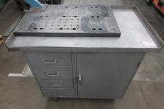 Square Tap Flex Arm  PneumaticTapping System on Rolling Cart, With Tapping Heads and Accessories