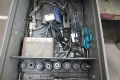 Square Tap Flex Arm  PneumaticTapping System on Rolling Cart, With Tapping Heads and Accessories