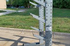 Cantilever Style Stock Rack, 3 Sets Inclined 13" Arms.