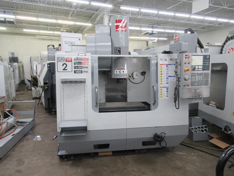 Haas VF-2SS CNC Vertical Machining Center with 4th Axis Brushless Drive,12,000 RPM Spindle, Renishaw Probing System
