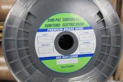 (5 Rolls) Sumi-Pac Corp, Sumitomo Premium Brass EDM Wire, Type SBG-H30H .300mm Size, 10kg Per Roll,  Tensile Hard 1000 (N/mm)