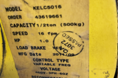 Yale 1/2-Ton Chain Hoist with Pendant Control