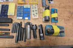 Carbide Inserts and Miscellaneous Tool Holders, Many Styles and Types, Shell Mills, Turning, Cut Off, Threading