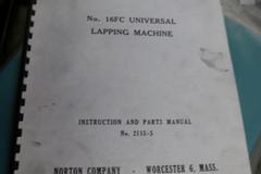 Norton No. 16FC Universal Lapping Machine