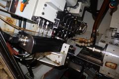 Nomura NN-13SB CNC Swiss Automatic Screw Machine, Live Milling, Sub-Spindle, Automated Productions Model 225/4200 12' Magazine BarFeed