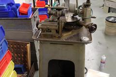 Henri Hauser Model 244 Bench Model Carbide Wheel Grinder With Pedestal Base