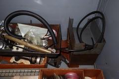 Cabinet With Tool and Accessories for Henri Hauser Burnishers and Grinders