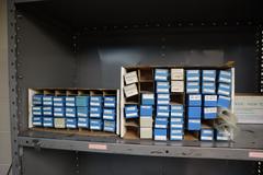 Deltronic Pin and Plug Gauges in Metal Cabinet