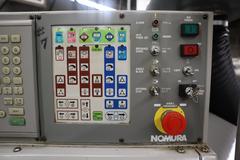 Nomura NN-13SB CNC Swiss Automatic Screw Machine, Live Milling, Sub-Spindle, Automated Productions Model 225/4200 12' Magazine BarFeed
