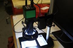 Optical Measurement Camera W Monitor, Variable Light Ring, Monitor