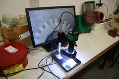 Optical Measurement Camera W Monitor, Variable Light Ring, Monitor