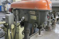 Gang Drill with one Rockwell - 1HP Drill Press and two Delta 1 HP Drill Presses on 77" x 23-1/2" Table