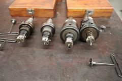 BT35 Tool Holders with Infinity Boring Heads, Infinity Offset Boring Heads & Infinity Wood Box (4)
