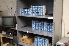 Deltronic Pin and Plug Gauges in Metal Cabinet