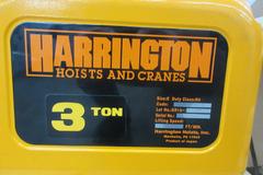Machines Used | Harrington 3 Ton Electric Hoist with Pendant and Power ...