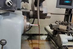 Hardinge HC Chucking Lathe with 2-Axis DRO, Swing Down Threading Attachment, Tooling & Chucks