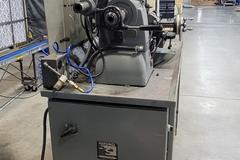 Hardinge HC Chucking Lathe with 2-Axis DRO, Swing Down Threading Attachment, Tooling & Chucks