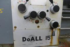 DoAll L15 15" x 40" Gap Bed Engine Lathe, Cushman 8" 3-Jaw Chuck, Phase 1 2-Way Tool Post, Tailstock, Steady & Follow Rests (#6)