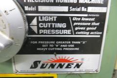 Sunnen MBB-1660 Horizontal Hone with Tooling Cabinet and Assorted Stones and Mandrels