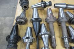Machines Used | CAT50 Tool Holder Lot, Various Types, End Mill, ER ...
