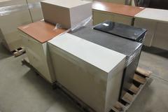 File Cabinets and Shelves, (2) Pallets