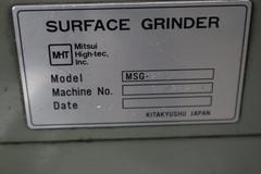 Mitsui-High-Tec MSG-200MH Surface Grinder, 6" x 12", Hand Feed, Fine-Pole EM Chuck, Sony 2-Axis DRO, Coolant
