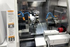 Miyano BNX-51MSY Multi-Axis Turning Center with Dual Spindles, Live Milling Turret with Y-Axis,  Cool Blaster High Pressure Coolant, Mist Collector, Live Tooling Included.