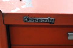 Kennedy Rolling Tool Cabinet with Contents of Perishable Tooling, Bolts, etc, and Side Shelf