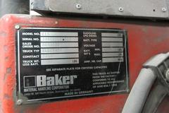 Baker 324CH142915 Electric Forklift with Triple Mast and Battery Charger