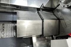 Miyano BNX-51MSY Multi-Axis Turning Center with Dual Spindles, Live Milling Turret with Y-Axis,  Cool Blaster High Pressure Coolant, Mist Collector, Live Tooling Included.