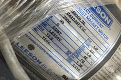 (2) Baldor Motors with Control Boxes, (1) Leeson Motor 