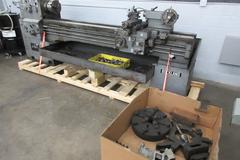 Rockland 19" x 85" Removable Gap Engine Lathe with 10" 3-Jaw Chuck, 17.5" 4-Jaw Chuck and Steady Rest