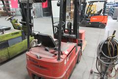 Baker 324CH142915 Electric Forklift with Triple Mast and Battery Charger